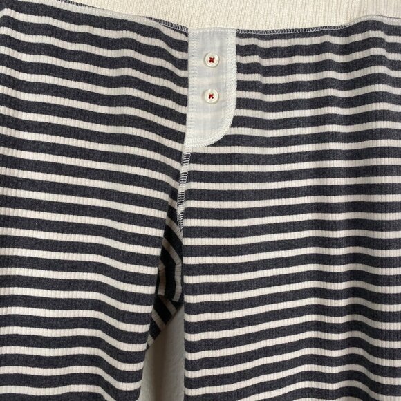 Abercrombie Fitch Sleepwear Collection Pajama Set Henley Ribbed Striped Size S - Picture 14 of 16